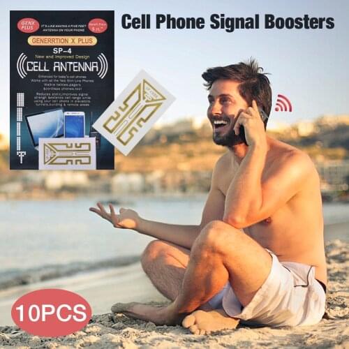 10PCS Cell Phone Signal Boosters Mobile Antenna Enhancement Amplifier Deca SP-4 Cell Phone Booster Stickers