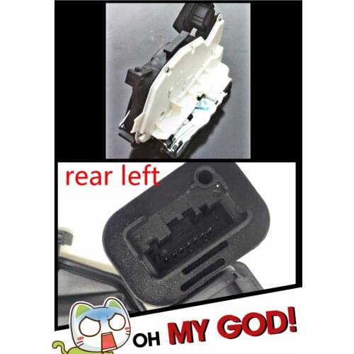 Rear left for VW GOLF JETTA SKODA YETI (5L) SEAT ALHAMBRA (7N) LEON III (5F) LEON ST (5F) Door Lock Latch Actuator Driver Side