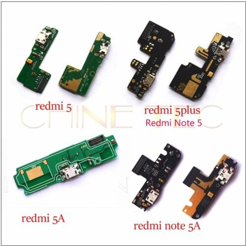 Micro USB Charger Charging Port with microphone flex board for Xiaomi Redmi 5 Redmi5 plus Redmi note 5 5A Y1 lite prime Redmi 5A