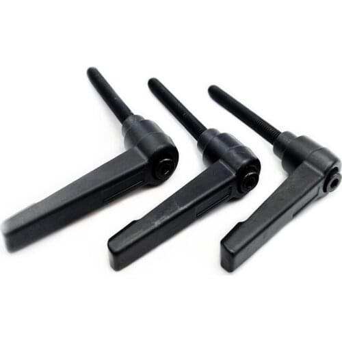 4PCSM4 Clamping Handle Lever Clamping Handle Screws Clamping Lever Machinery Adjustable Handle Locking External Male Thread Knob