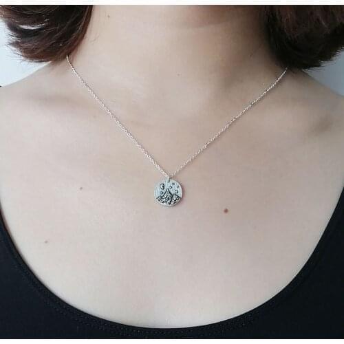 1pcs tiny mountain necklace women gift camping hiking jewelry