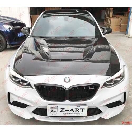 2015-2019 Z-ART M2 CS engine bonnet for M2 GTS carbon fiber engine cover for F87 M2 dry carbon fiber engine hood for F87 M2