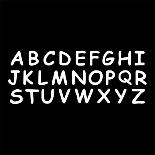Alphabet Letters A To Z Funny Car Stickers Wall Home Glass Window Door Laptop Auto Truck Vinyl Decal Decor