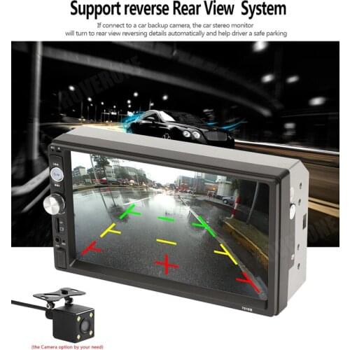 RoverOne 2Din Car Radio 7" HD Player Touch Screen Digital Display MP5 Bluetooth Multimedia USB 2din Autoradio Car Backup Camera