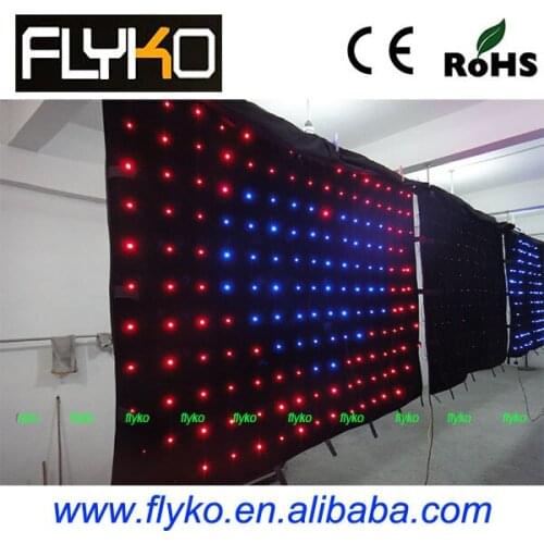 Free shipping p18 RGB Light Effects LED Video Curtain