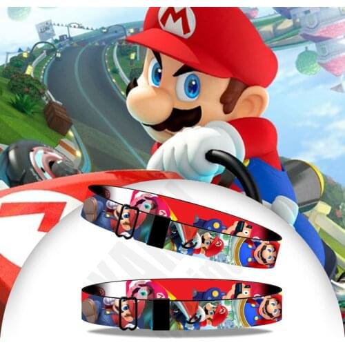Super Mary series Mario Louis brothers wristband game peripheral original ribbon Bracelet childrens birthday gift
