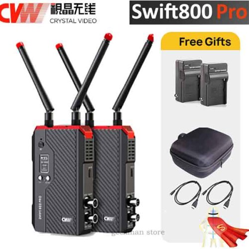 CVW SWIFT XM800 PRO 800ft Wireless Transmission System Audio HDMI Cable-Compatible For Camera Studio Transmitter VS Hollyland