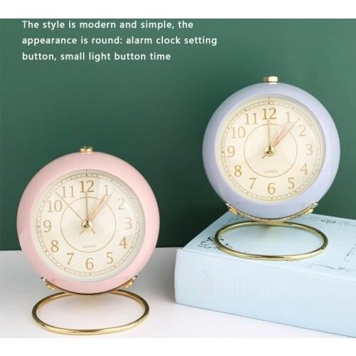 Nordic Style Electronic Clock Bedside Student Small Alarm Clock for Living Room Bedroom Desk
