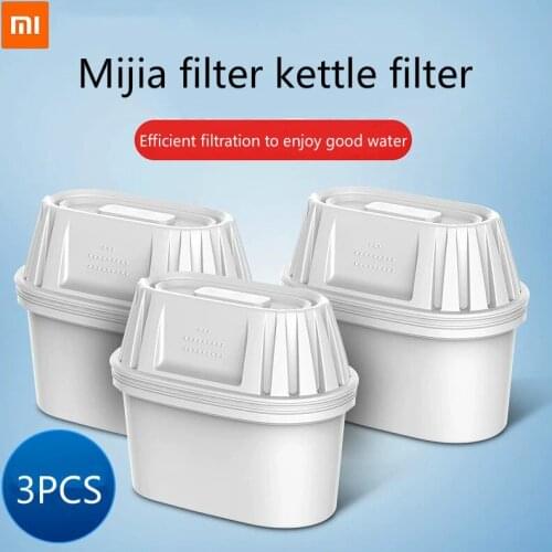 3PCS Xiaomi Mijia Household Water Kettle Filter Multiple Filtering High-Performance Activated Carbon Home Office Water Filter