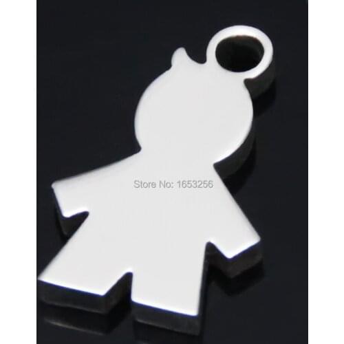 Lot of 5pcs in bulk high polished 29*36mm Cute Baby Boys Charms Pendant stainless steel wholesale fashion Gifts DIY Jewelry