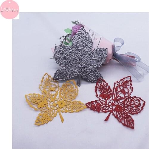 Maple Leaf Metal Cutting Dies Scrapbooking Photo Album Cards Making Craft Diy Stencil Stamps and Slimline Card Dies