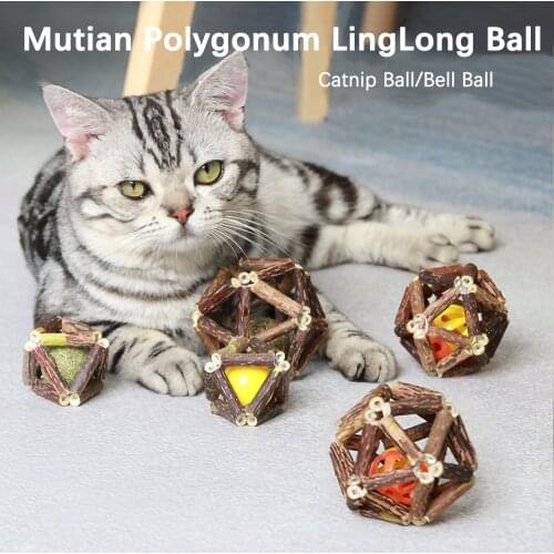 Catnip Ball Cat Supplies Delicate Balls Pets Healthy Catnip Balls Interactive Toy for Cats Matatabi Mutian Polygonum Molar tooth