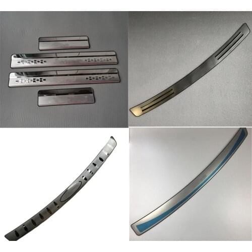 For Suzuki Sx4 S-Cross 2014-2017 Stainless Steel door Sill Protector Pedal Welcome Plate Car External Accessories Sticker 4 PCS