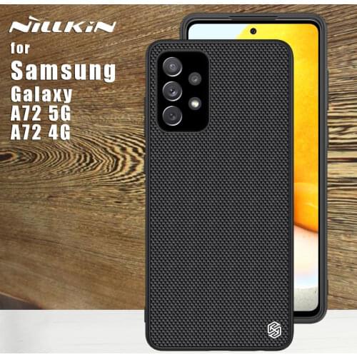 Nillkin Textured Case for Samsung Galaxy A72 5G case back cover protective Nilkin nylon fiber TPU PC 360 cases for a72 4g