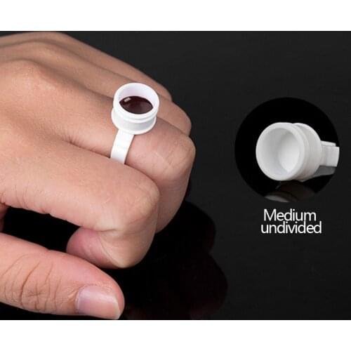 100 Bags Disposable Permanent Makeup Ring No Divider Tattoo Ink Pigment Holder Cup Size S/M/L