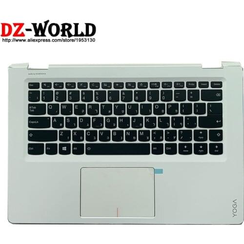 Palmrest Upper Case With Hebrew Israel Backlit Keyboard Touchpad for Lenovo Ideapad Yoga 510-14IKB ISK AST Flex 4-1470 Laptop