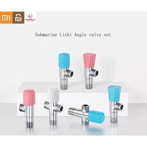 Submarine Lizhi Angle Valve Bathroom Angle Filling Valve Double water outlet angle valve Kitchen Cold Hot Mixer Tap Accessories