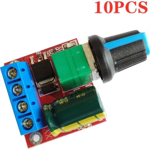 10PCS/LOT 5A 90W PWM 12V DC Motor Speed Controller Module DC-DC 4.5V-35V Adjustable Speed Regulator Control Governor Switch 24V