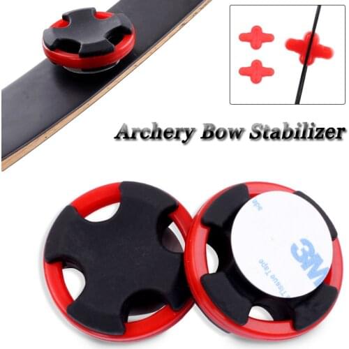 Archery Bow Stabilizer Reduce Shock Absorber Noise Rubber Bow String Sliencer Limb Saver Damping for Compound/Recurve Bow
