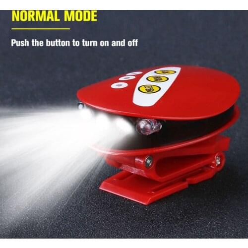 LED Fishing Cap Light Finger Sensor Hat Headlight Headlamp Head Flashlight Clip On Night Hiking Camping Cycling Head Lamp X709B