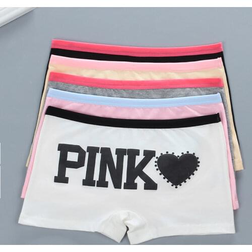 Teens Girls Boxer Panties For Children Briefs Cotton Letter Print Sports Teenage Panties Soft Breathable Kids Underwear 2021
