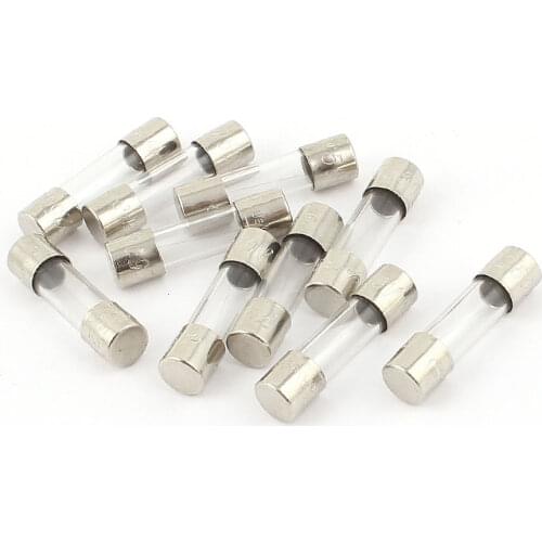 UXCELL 10Pcs 250V 250Ma 0.25A Quick Blow Glass Fuses Tubes 5Mm X 20Mm