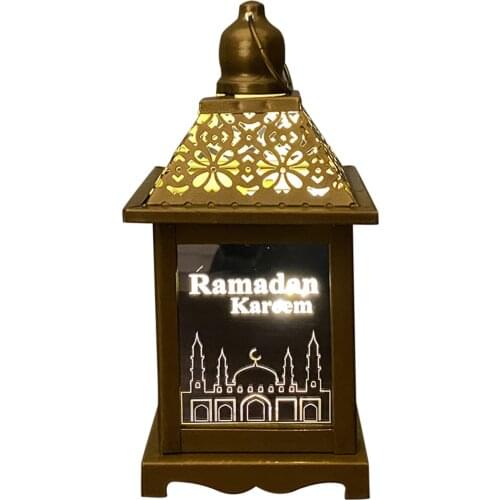 Gorgeous Muslim Style Home EID Ramadan Lantern Lamp Moon Star Outdoor Decoration Home Bedside Porch Holiday Lighting Ornaments