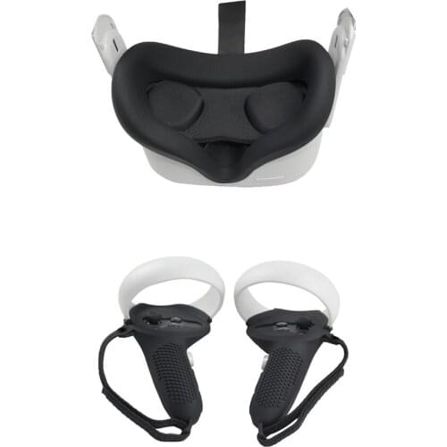 Handle Protective Sleeve Handle Cover Lens Protect Cover Face Pads Mask Protective Case for Oculus Quest2 VR Accessories