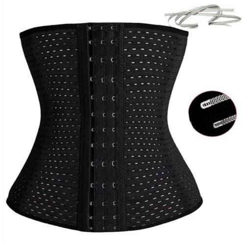 COLORIENTED Women Waist Cinchers Ladies Corset Shaper Band Body Building Front Buckle Three Breasted Dropship Support