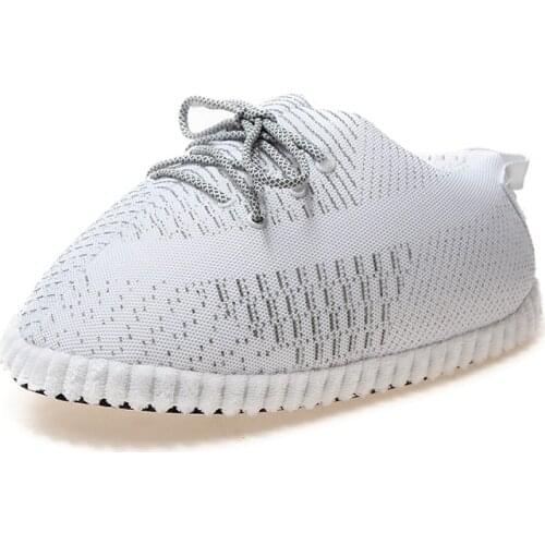 Winter Warm Slippers Women Cute Home Slippers Unisex One Size Sneakers Men House Floor Cotton Shoes Woman EU 35-44 Plush Sliders