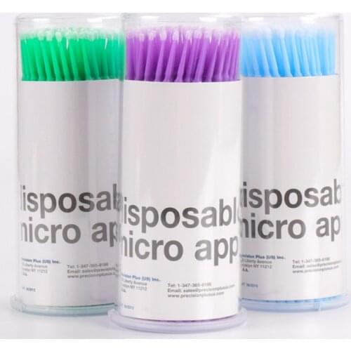 100pcs Disposable Tattoo Cotton Swab Eyelash Microblading Micro Brush Applicator Tattoo Supplie For Permanent Makeup Accessories