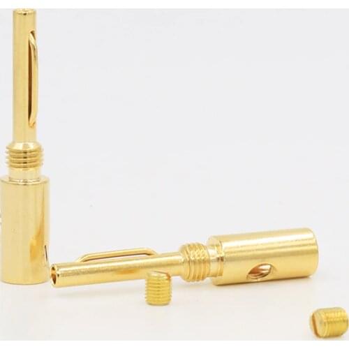 12pcsX gold plated Banana plug banana adapter Golden Banana Connectors