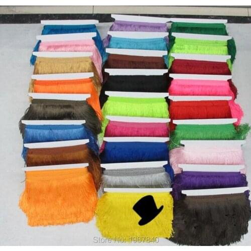 5 yards 15 cm long polyester filament to be tassel decoration Diy Latin dance clothing clothing curtains
