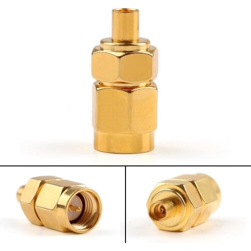 Artudatech Adapter SMA Male Plug To MMCX Female Jack Connector Straight Gold Plating