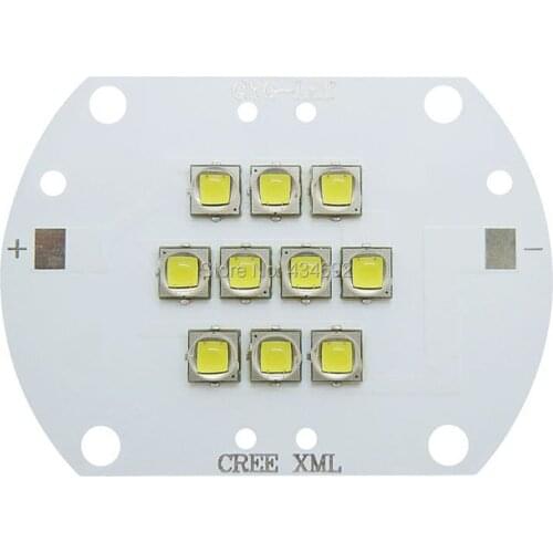 Free Shipping Cree XM-L2 XML2 100W LED White 6000K 10000LM Copper PCB Board For House/Party/Architecture Decoration