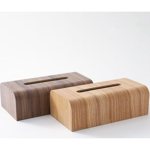 Wooden Tissue Box Living Room Removable Tissue Container Japan Style Hotel Napkin Paper Box Household Table Organizer