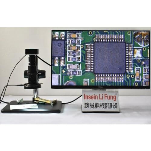 Full HD 1080P 60FPS Sony Sensor Industrial Electronic Video Microscope HDMI 10X-300X Optical Magnifier PCB repair Detection