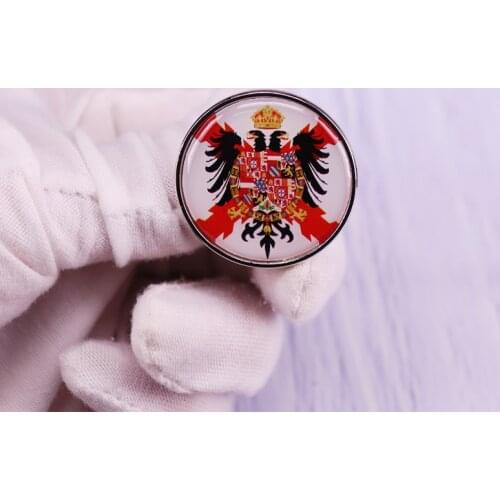 Spanish Empire EU4 Flag Pin Brooch Emblem Coat of arms Badge National Decor