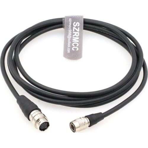 Hirose 4 Pin Male to 12 Pin Female Start Stop Power Cable for Sony F55 F5 Camera to B4 2/3" Fujinon Nikon Canon Mount Lens