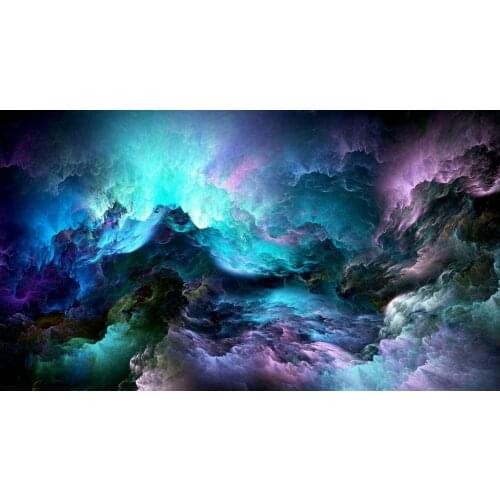 Colorful Purple Blue Clouds photo backdrop High quality Computer print wall photography backgrounds
