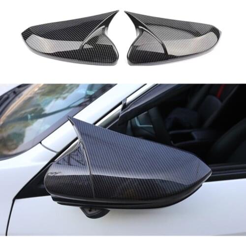 Car Rear View Mirror Cover Shell For Honda Civic 10th Gen 2016-2020 Car Rearview Mirror Cap Covers Carbon Fibre 1Pair
