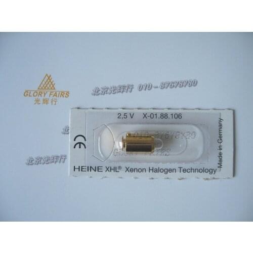 HEINE XHL #106 2.5V lamp,X-001.88.106,xenon halogen technology,Mini 3000 direct ophthalmoscope,X-01.88.106 Mini3000 bulb