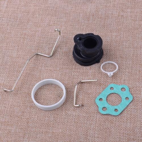 LEATOSK 6pcs/Set Throttle Lever & Choke Rod & Intake Manifold &Gasket fit for STIHL MS180 MS180C MS170 017 018