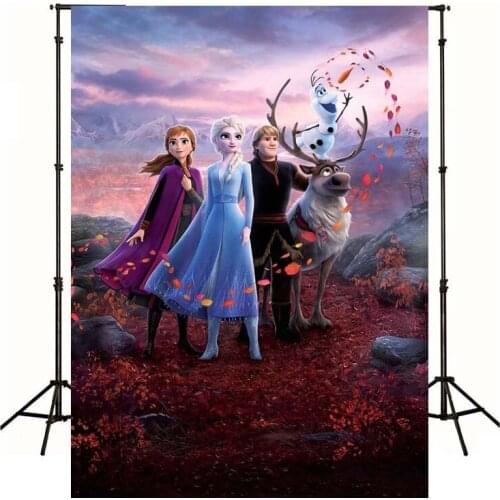 Cartoon Snow Princess Photography Background Live Backdrop Kids Children Birthday Party Theatre Decoration Tapestry Photo Studio