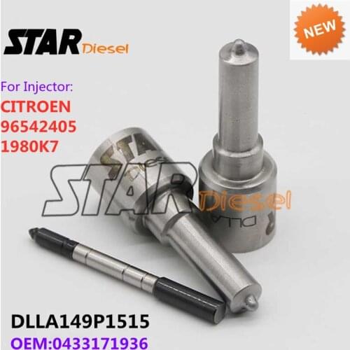 STAR Diesel DLLA 149P 1515 0433171936 Injection Nozzle DLLA149P1515 Fuel Injector Tips For CITROEN 96542405 1980K7