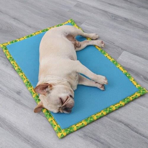 Puppy Ice Mattress Summer Pet Cold Pad Dog Cooling Cushion Soft Comfortable Heat Relief Cat sleeping Bed Mat #J