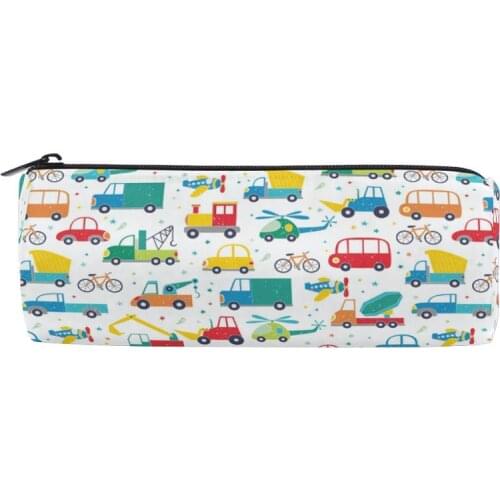 Creative Cartoon car Pencil Case Large Capacity zipper Pencil Bags Stationery Office School Students Prizes Gift