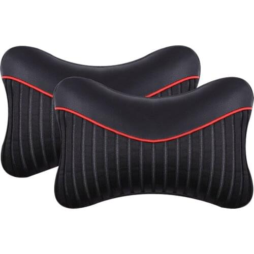 Car seat headrest neck rest cushion Cervical pad Skin Sandwich Breathable U Shaped car Travel pillow car accessories interior