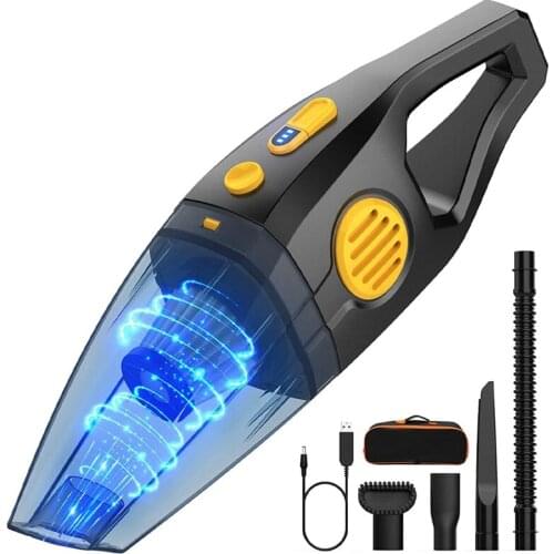 Portable Handheld Vacuum Cleaner With 8Kpa Suction Power Rechargeable Dust Collector Wet And Dry For Computer Keyboard