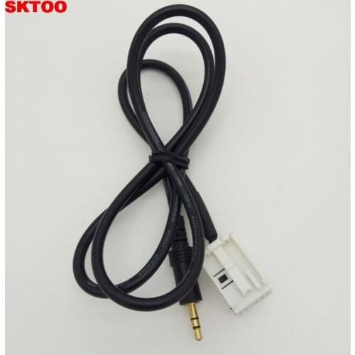 SKTOO Fit For Peugeot 207 307 308 408 for Citroen C5 CD Player Audio Input Wire/ AUX Line